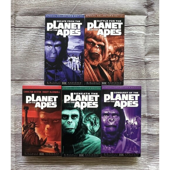 Planet of the Apes - Legacy Box Set (VHS, 1998, 5-Tape Set) - Picture 7 of 10